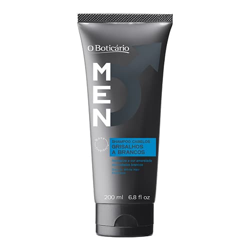 Men Shampoo Cabelos Grisalhos A Brancos, 200Ml — foto 1