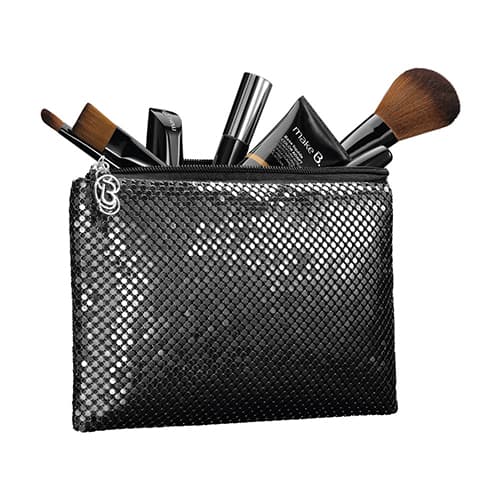 Necessaire Malha Metal Sem Alça Make B Grande — foto 1