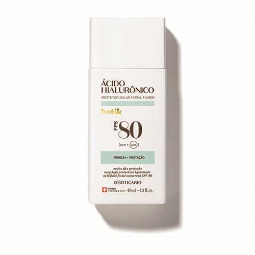 Botik Protetor Solar Facial Fluido Fps 80 Ácido Hialurônico 40Ml — foto 1