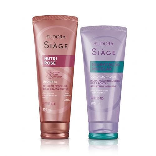 Combo Siage Nutri Rose - Shampoo Rose + Cond Micelar — foto 1
