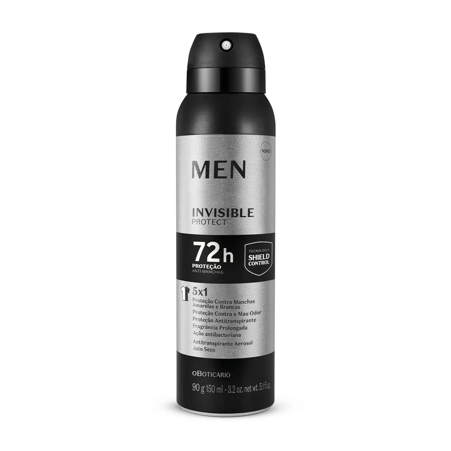Antitranspirante Aerosol Jato Seco Men Invisible Protect 90G/150Ml — foto 1
