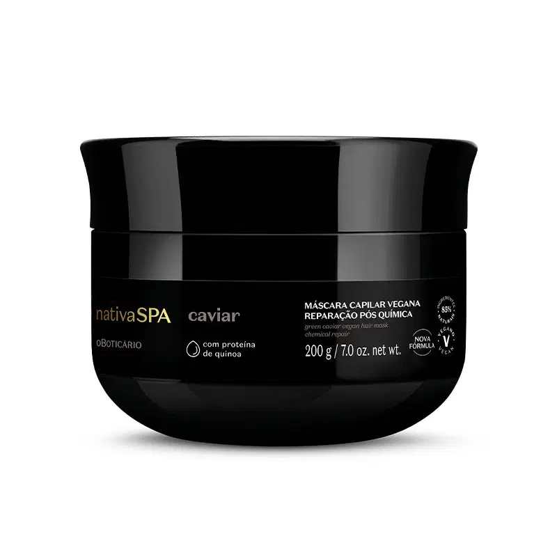Máscara Capilar Reparação Pós-Química Nativa Spa Caviar 200G — foto 1