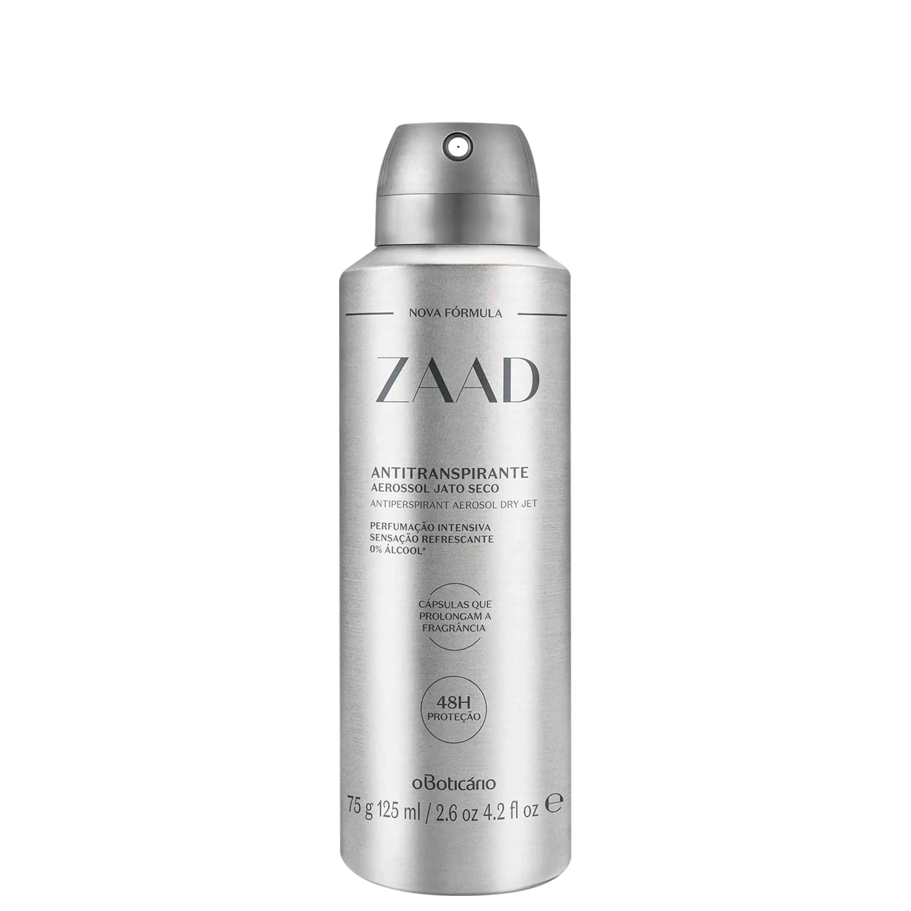 Desodorante Antitranspirante Aerossol Zaad 75G/125Ml — foto 1