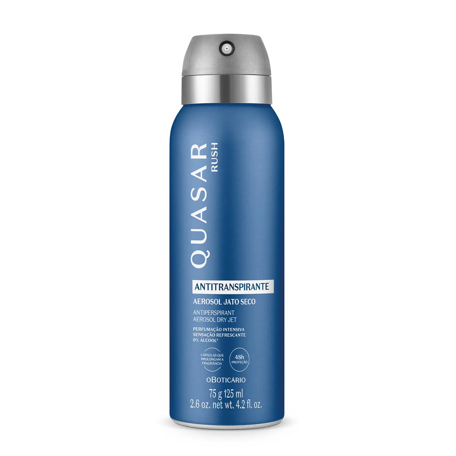 Desodorante Antitranspirante Aerosol Quasar Rush 75G/125Ml — foto 1