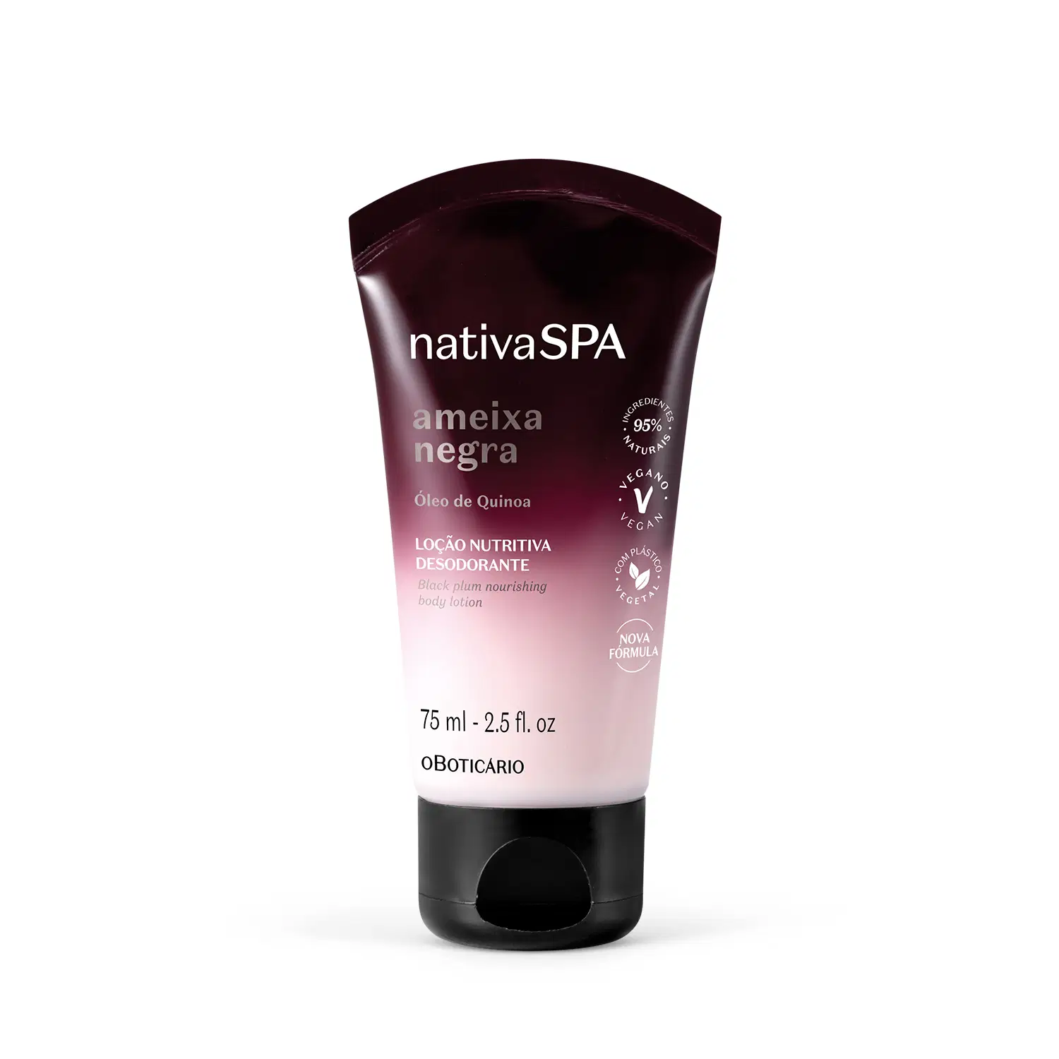 Loção Hidratante Desodorante Corporal Nativa Spa Ameixa Negra 75Ml — foto 1