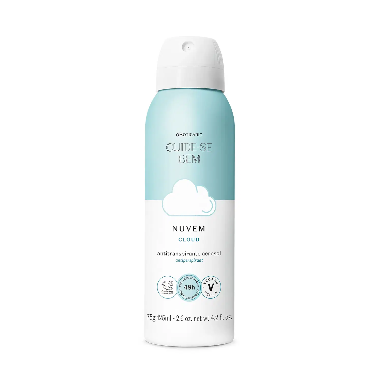 Desodorante Antitranspirante Aerosol Cuide-Se Bem Nuvem 75/125Ml — foto 1