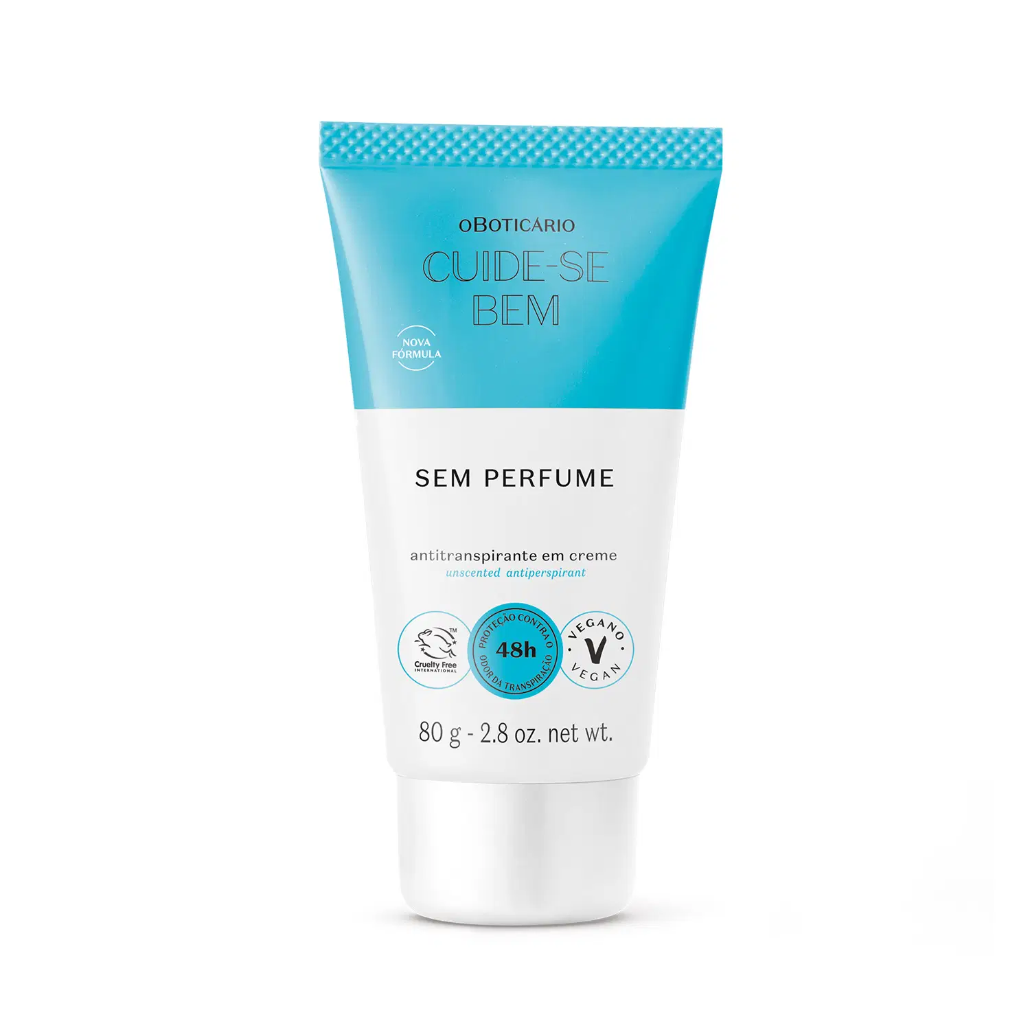 Antitranspirante Em Creme Sem Perfume Cuide-Se Bem 80G — foto 1