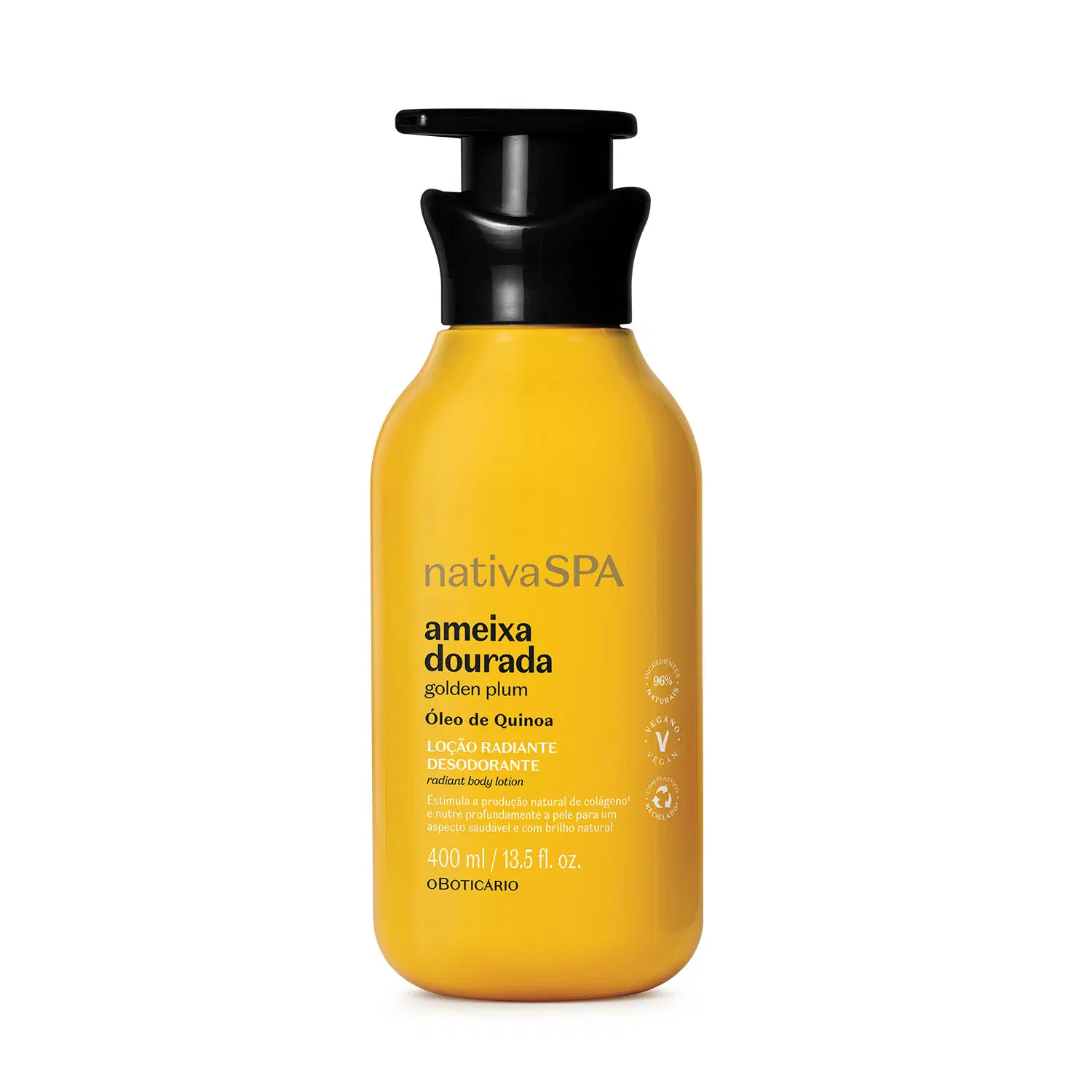 Loção Radiante Desodorante Corporal Nativa Spa Ameixa Dourada 400Ml — foto 1