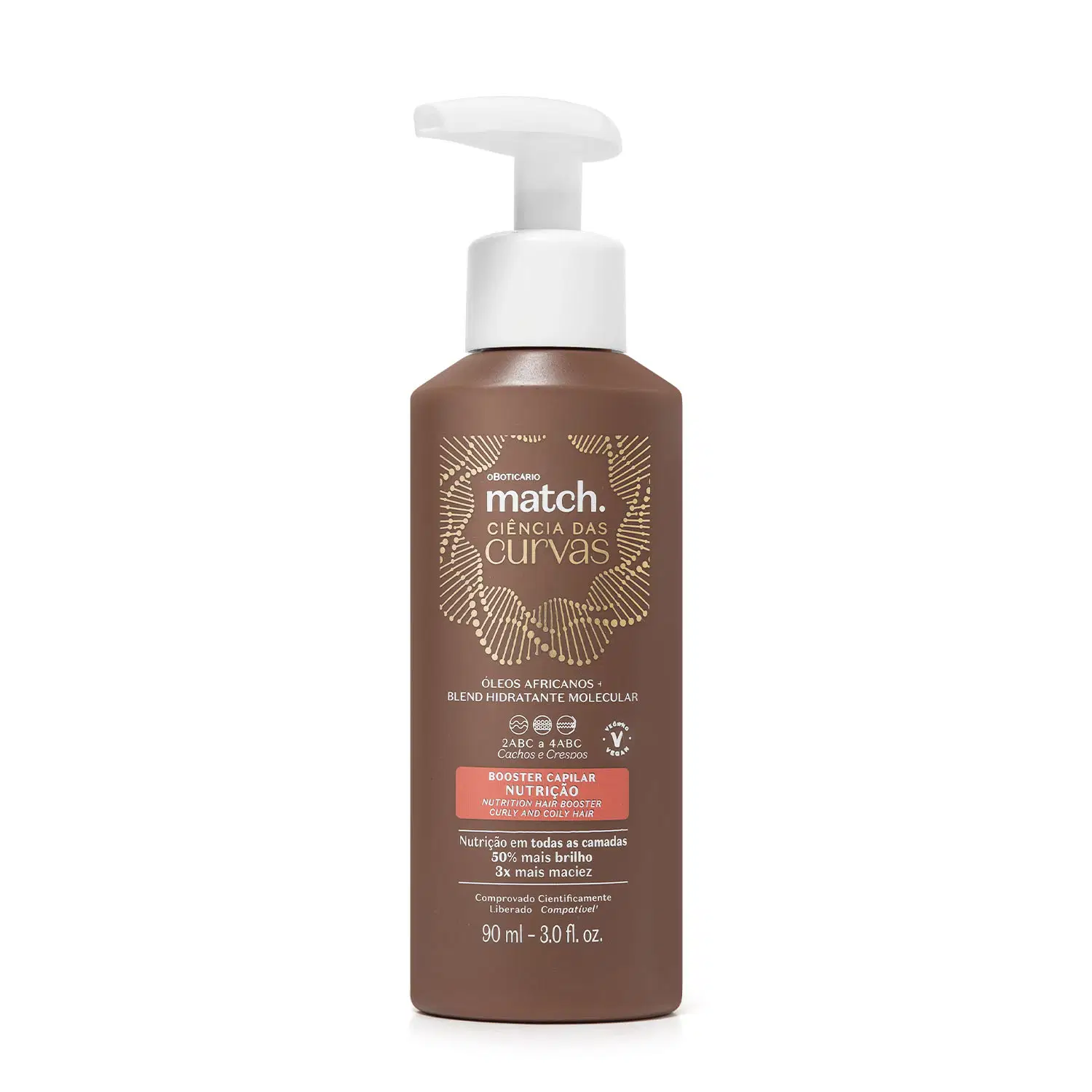 Booster Capilar Nutrição Match Ciência Das Curvas 90Ml