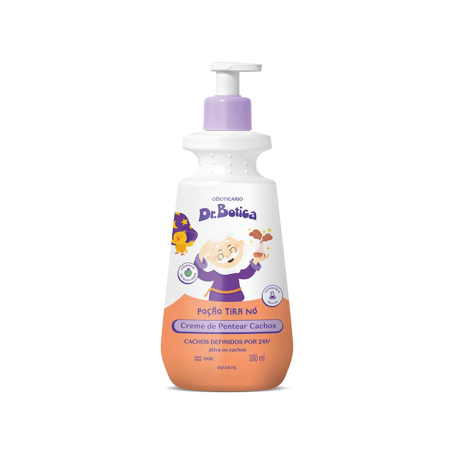 Creme Para Pentear Infantil Cabelos Cacheados 3 Abc Dr.Botica Poção Tira Nó 350Ml — foto 1