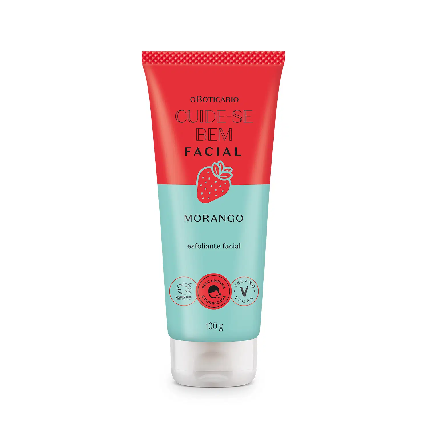 Esfoliante Facial Cuide-Se Bem Feira Morango 100G — foto 1
