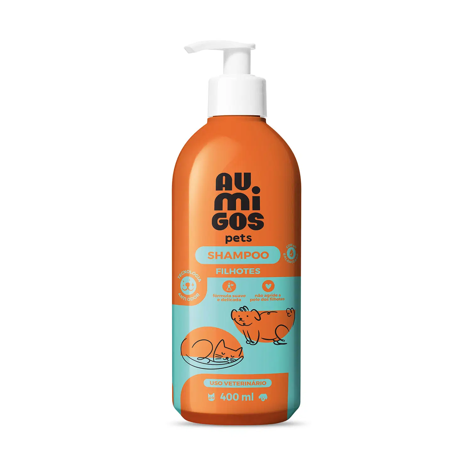 Shampoo Para Filhotes Au.Migos Pets 400Ml — foto 1