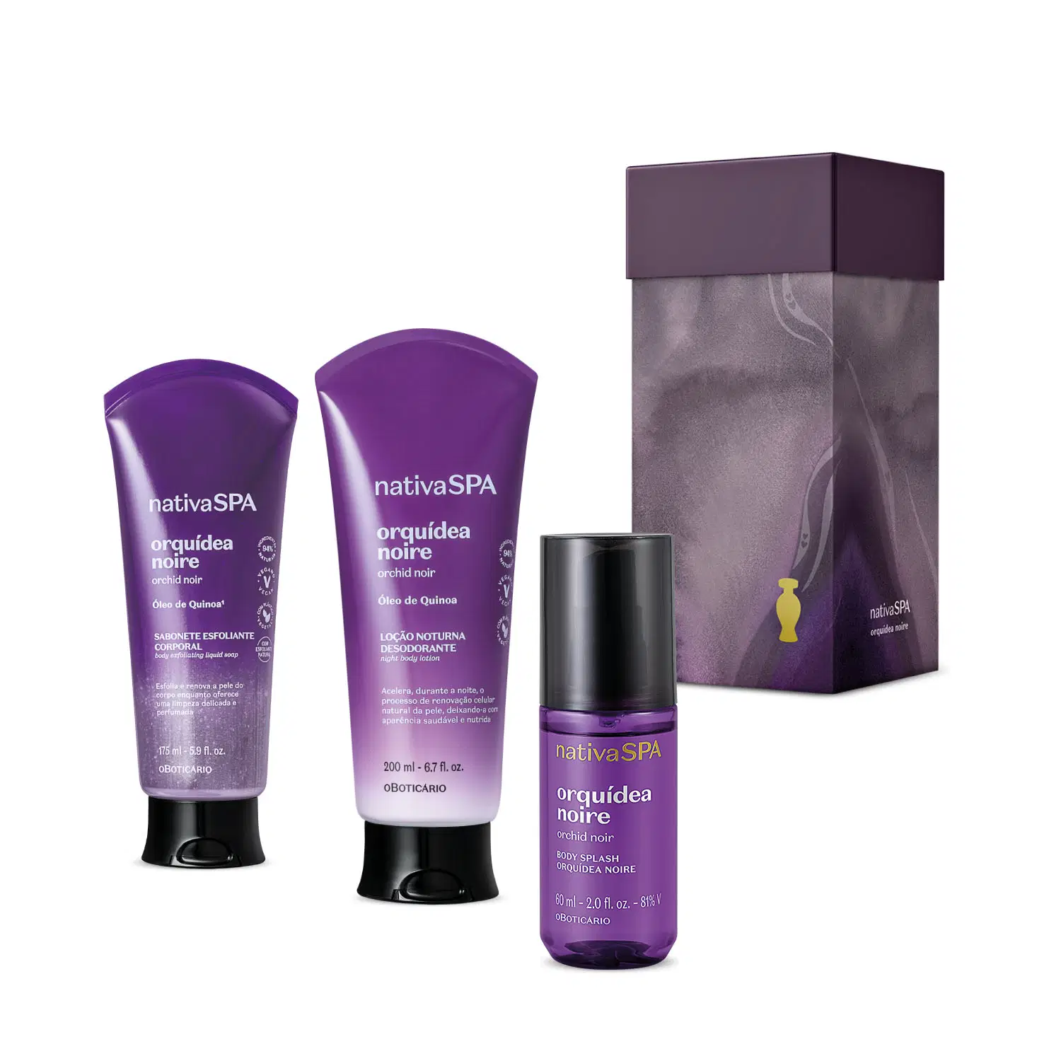 Kit Presente Nativa Spa Orquídea Noire (3 Itens) — foto 1