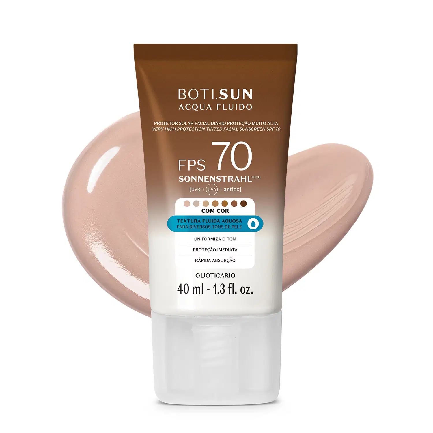 Protetor Solar Facial Antioleosidade Fps30 Boti.Sun Acqua Fluido 40Ml — foto 1