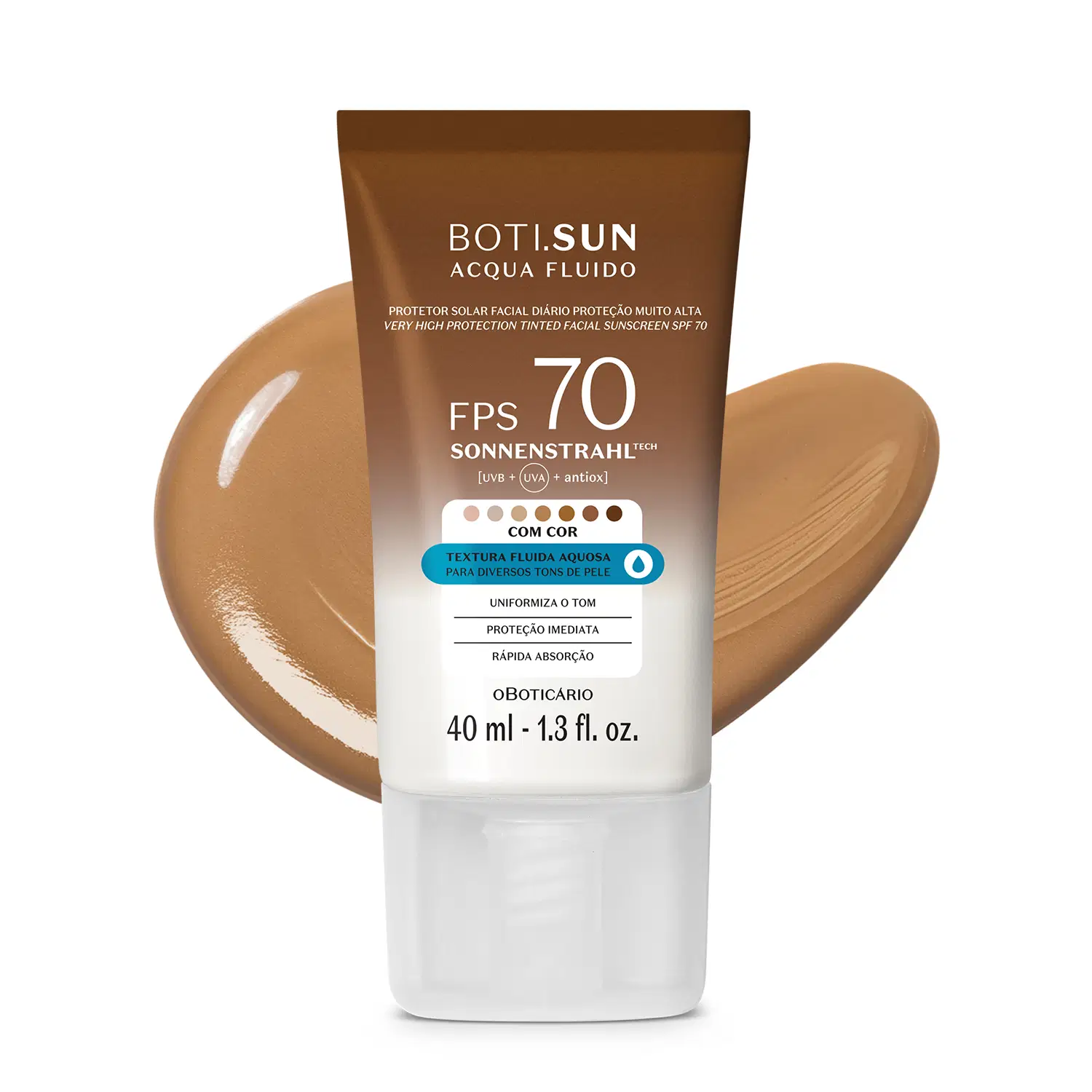 Protetor Solar Facial Antioleosidade Fps30 Boti.Sun Acqua Fluido 40Ml — foto 1