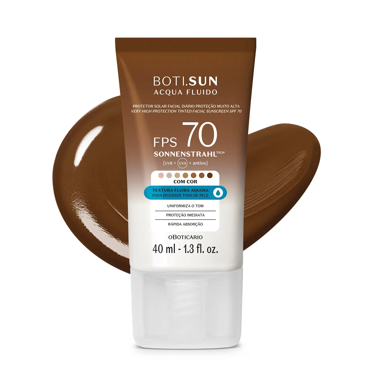 Protetor Solar Facial Antioleosidade Fps30 Boti.Sun Acqua Fluido 40Ml — foto 1