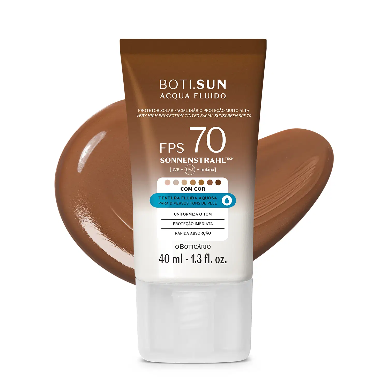 Protetor Solar Facial Antioleosidade Fps30 Boti.Sun Acqua Fluido 40Ml — foto 1