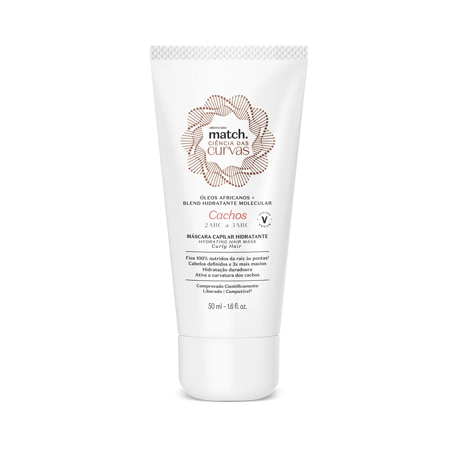 Máscara Capilar Hidratante Match Ciência Das Curvas Crespos 50Ml — foto 1