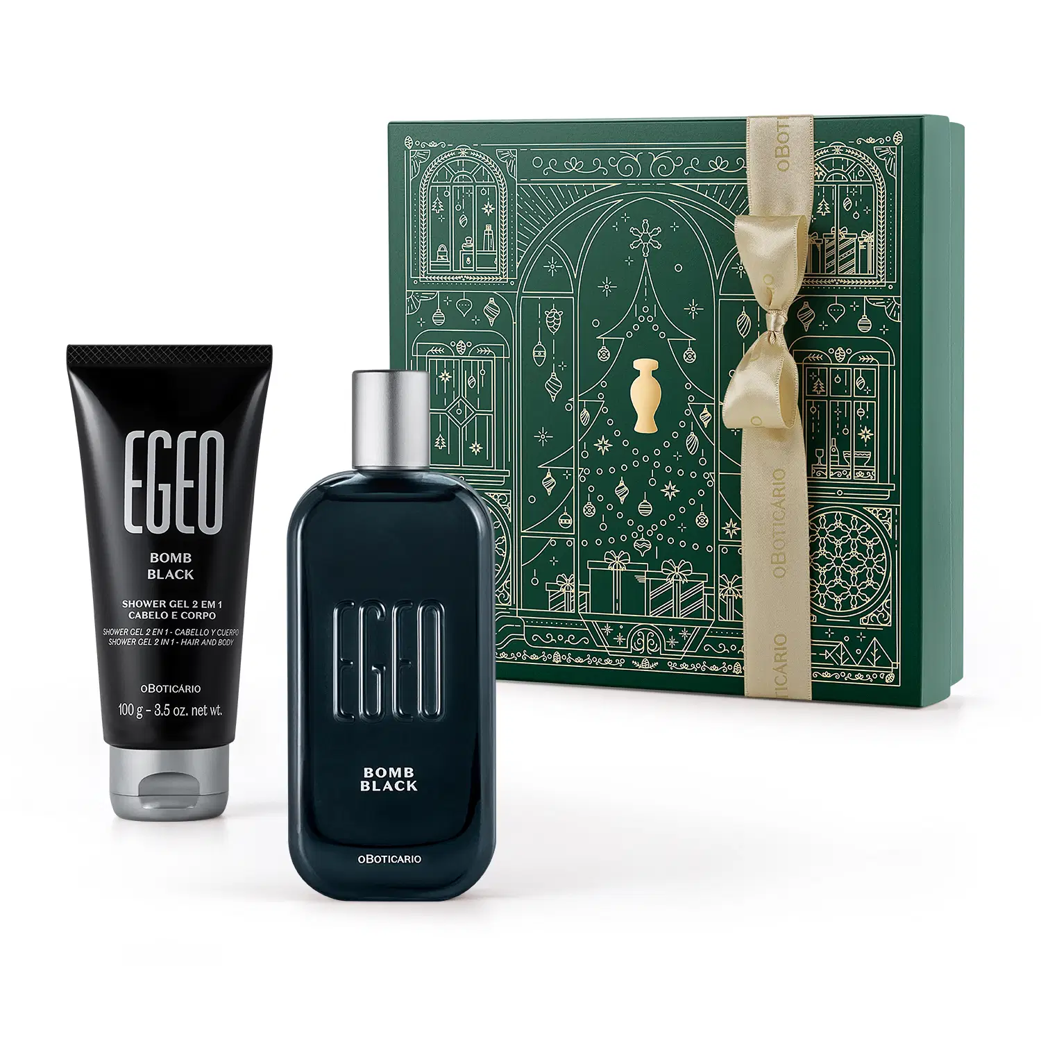 Kit Presente Natal Egeo Bomb Black (2 Itens) — foto 1