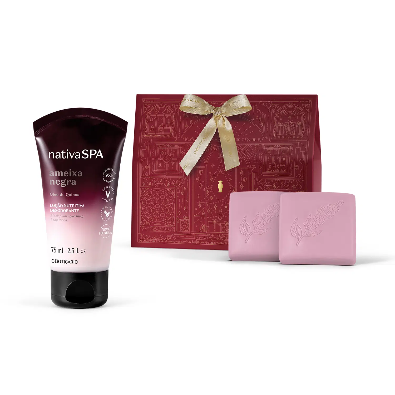 Kit Presente Natal Nativa Spa Ameixa Negra (3 Itens) — foto 1