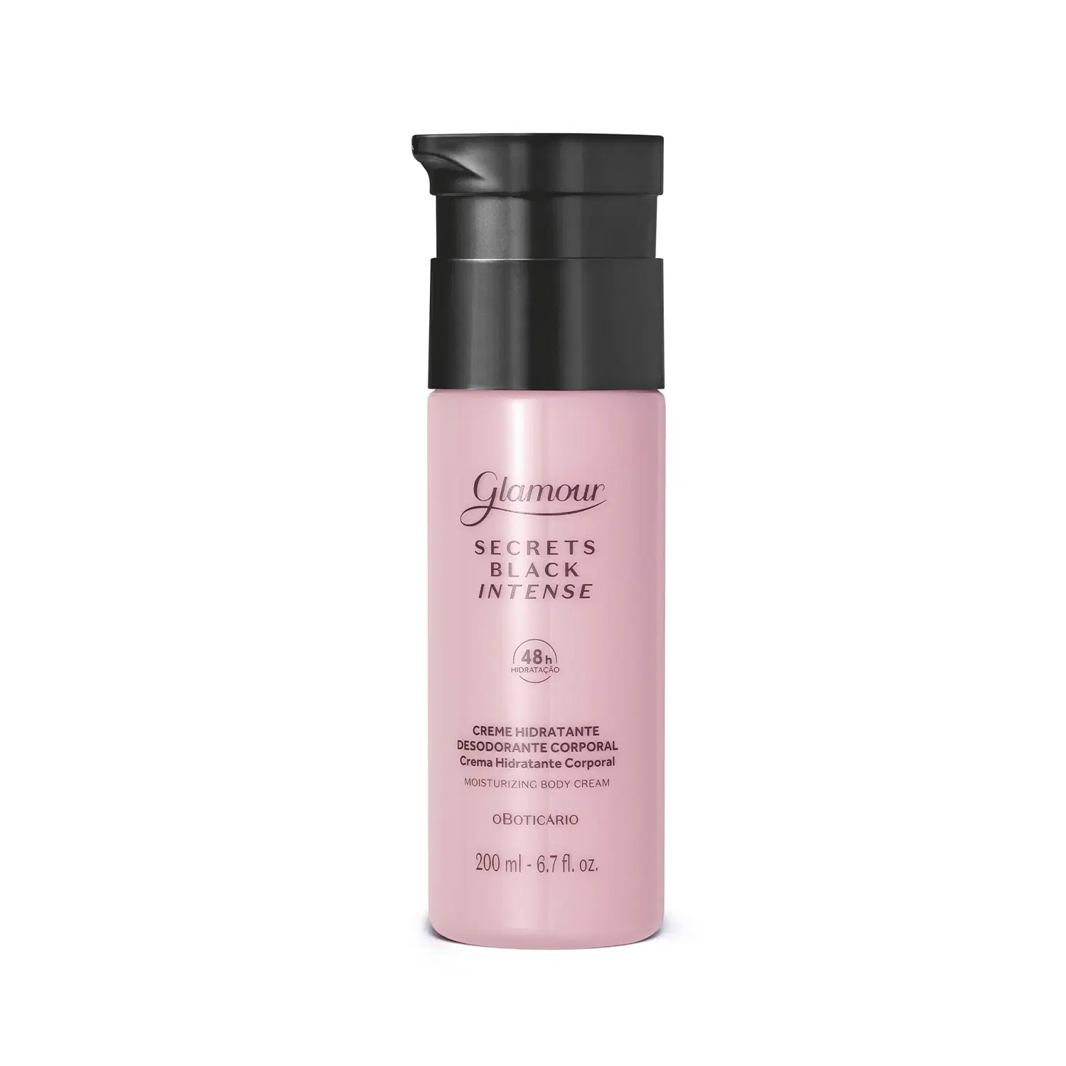 Creme Hidratante Desodorante Corporal Glamour Secrets Black Intense 200Ml — foto 1