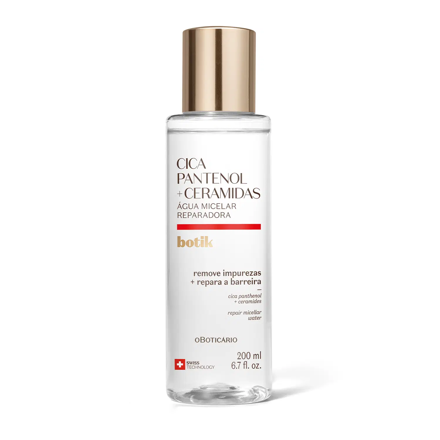 Água Micelar Reparadora Botik Cica Pantenol E Ceramidas 200Ml
