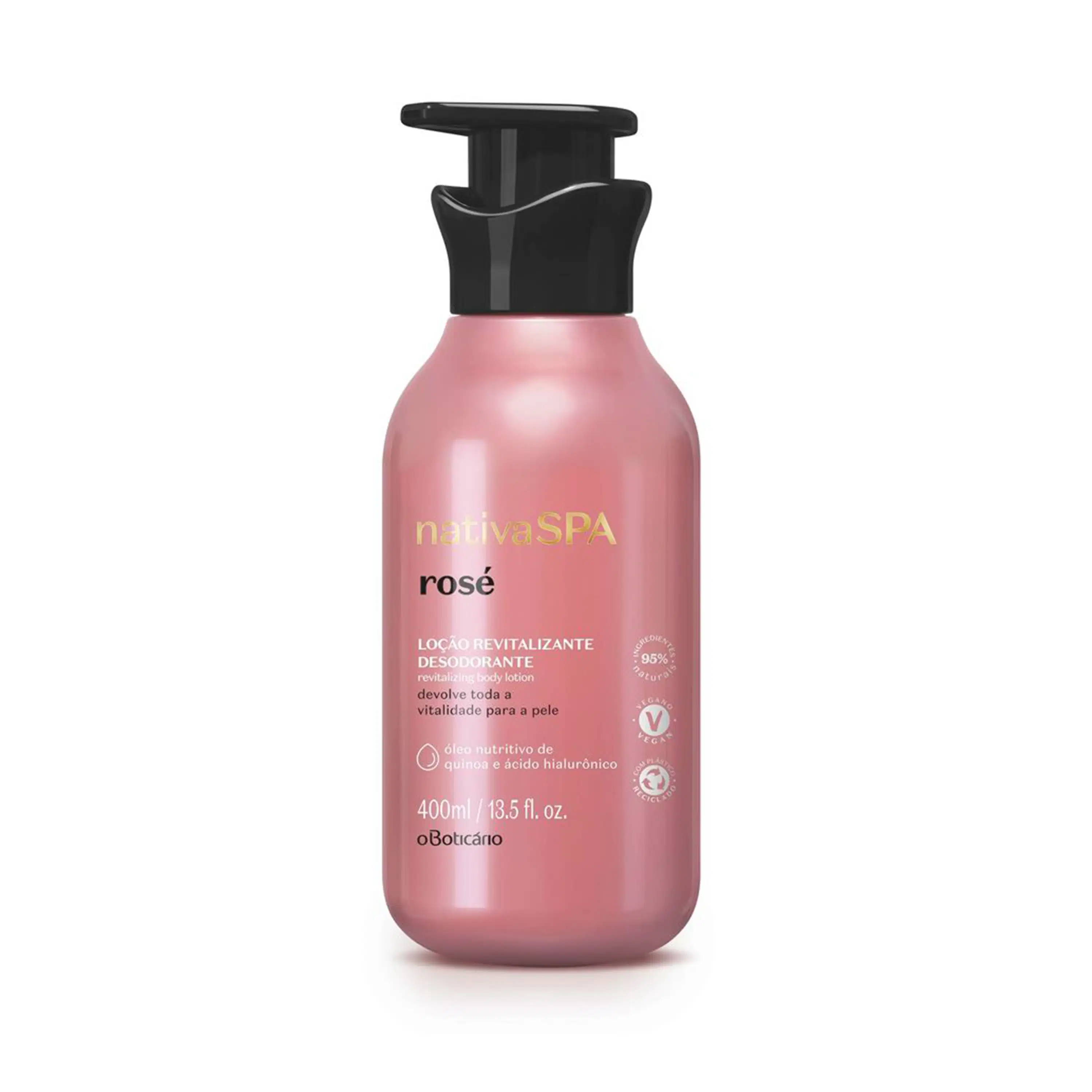Loção Revitalizante Desodorante Corporal Nativa Spa Rosé, 400 Ml — foto 1