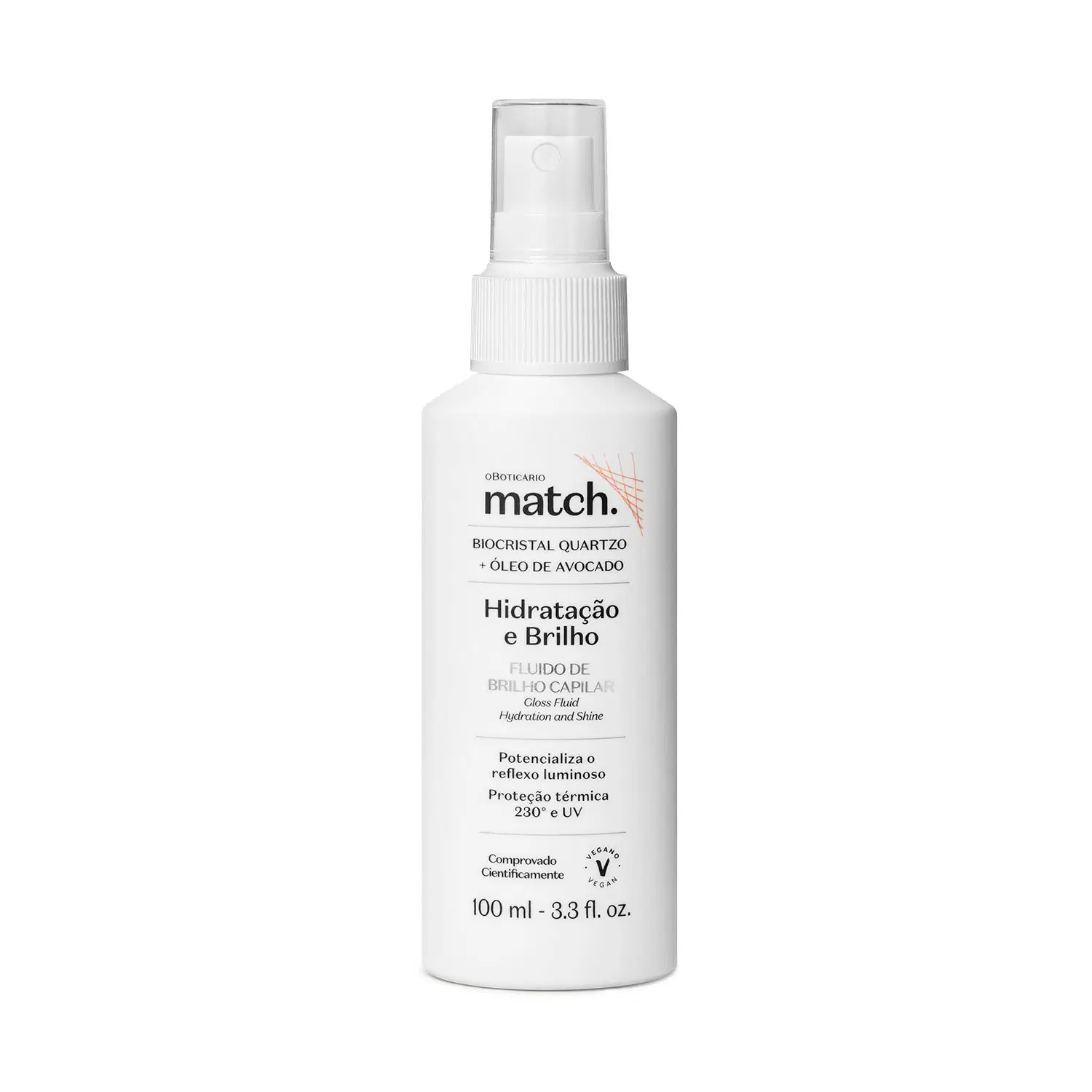 Fluido De Brilho Capilar Match Hidratação E Brilho 100Ml — foto 1