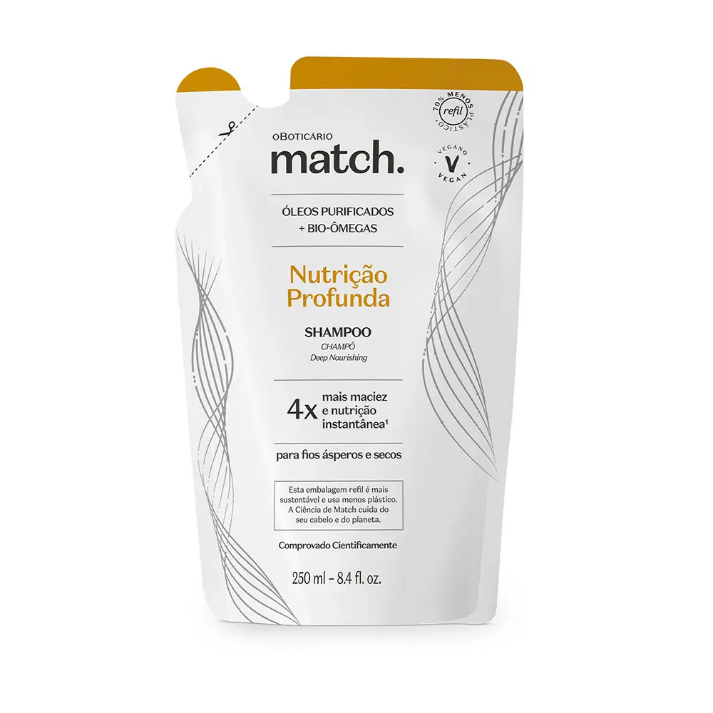 Refil Shampoo Match Nutrição Profunda 250Ml — foto 1