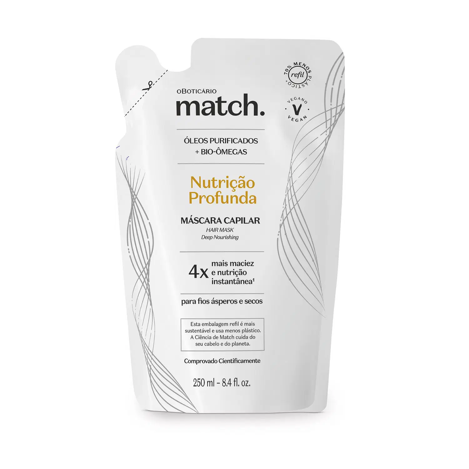 Refil Máscara Capilar Nutrição Profunda 250Ml — foto 1