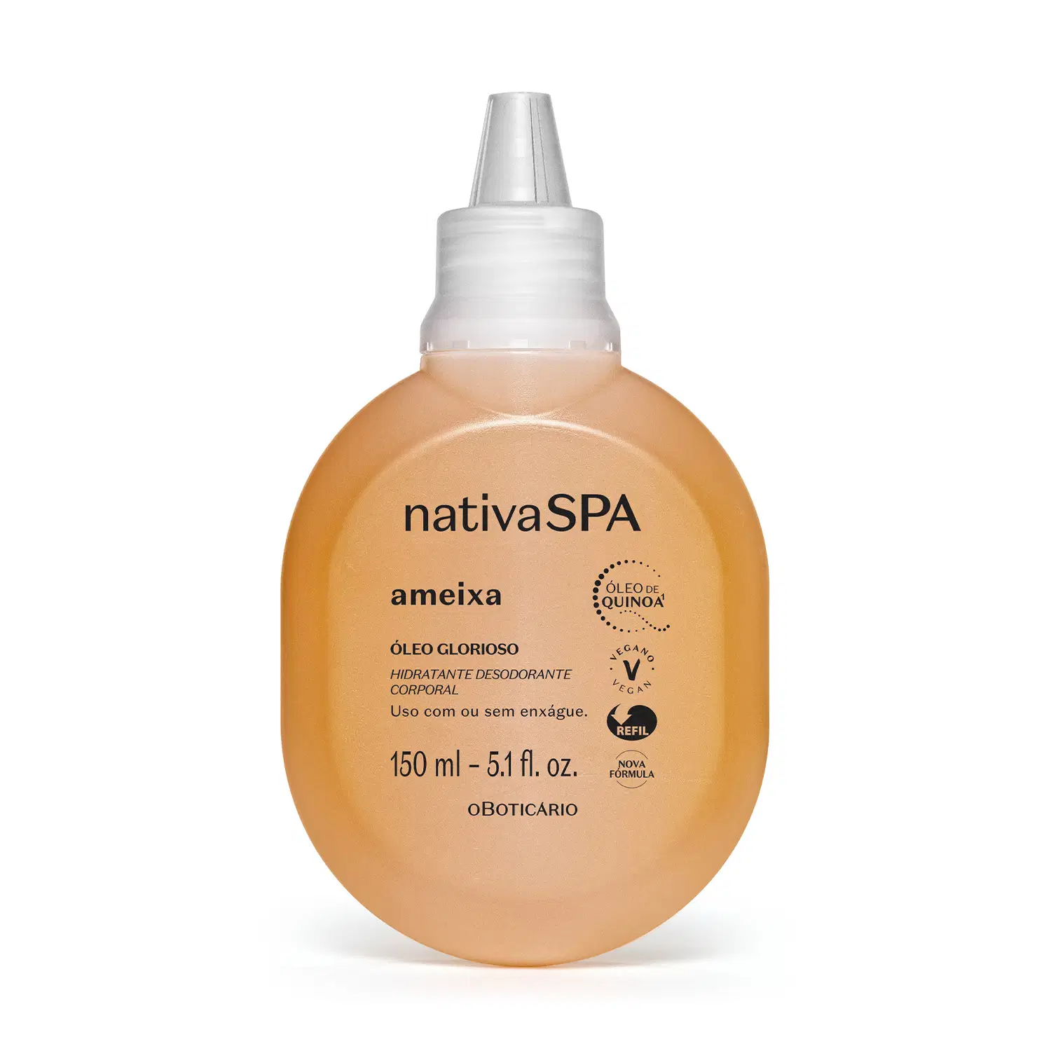 Refil Óleo Glorioso Hidratante Desodorante Corporal Nativa Spa Ameixa 150Ml — foto 1