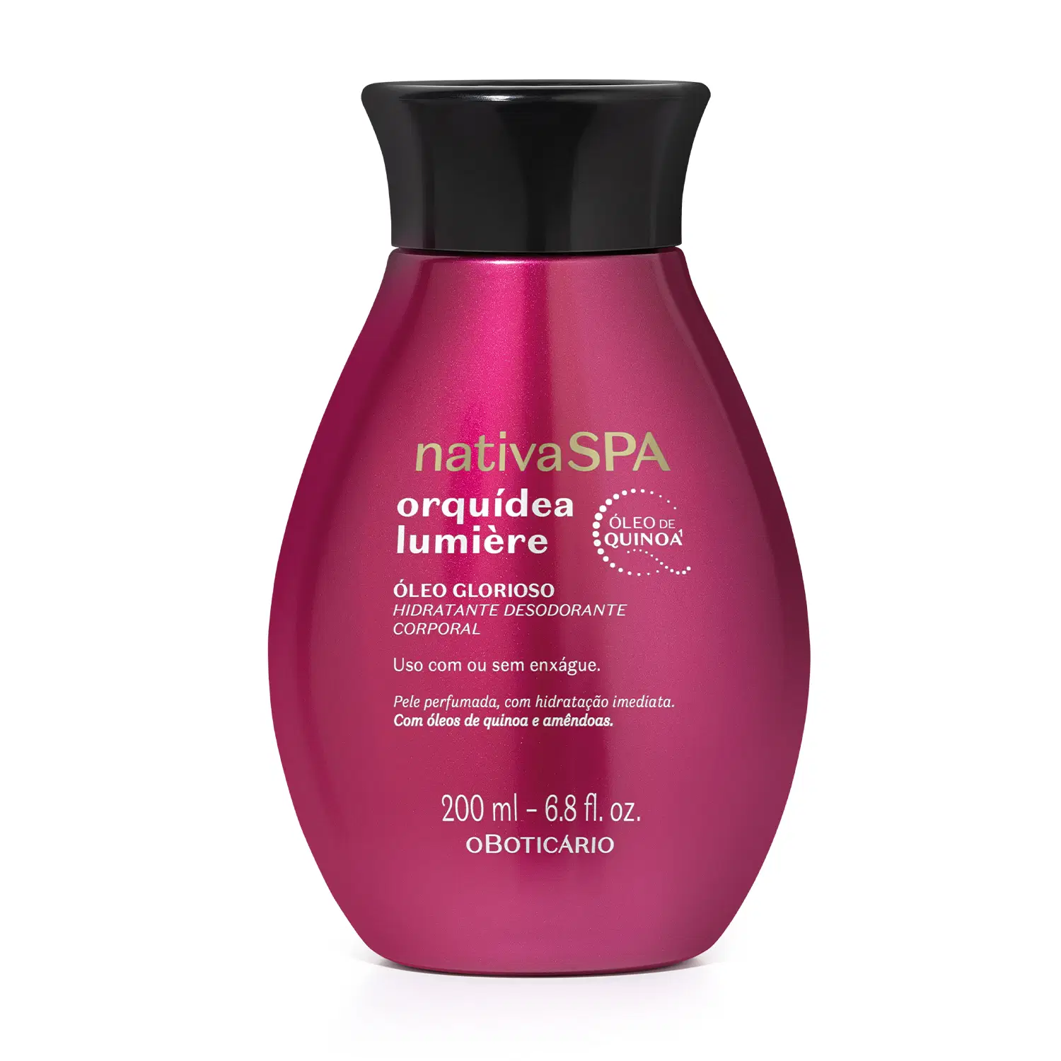 Óleo Glorioso Hidratante Desodorante Corporal Nativa Spa Orquídea Lumière 200Ml — foto 1