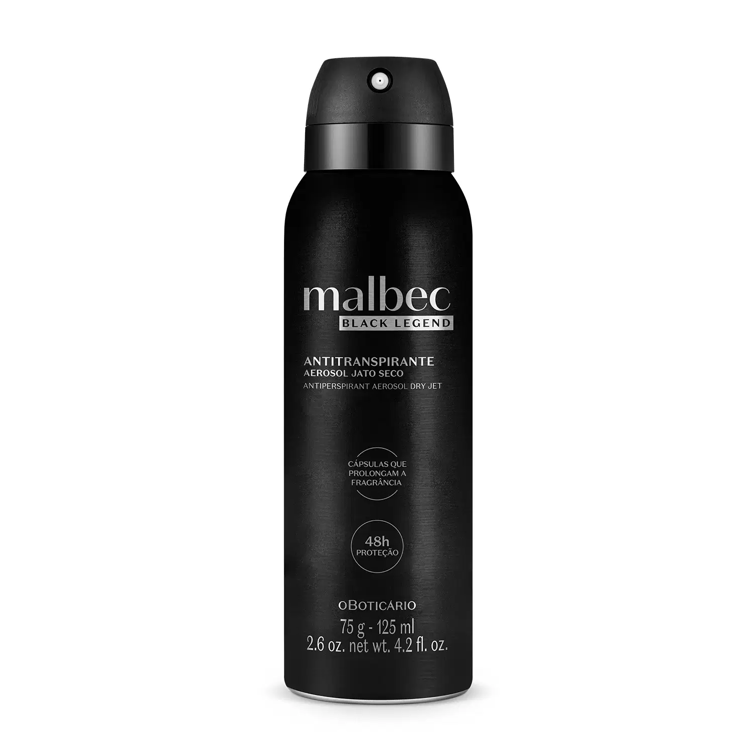 Desodorante Antitranspirante Aerossol Malbec Black Legend 75G/125Ml — foto 1
