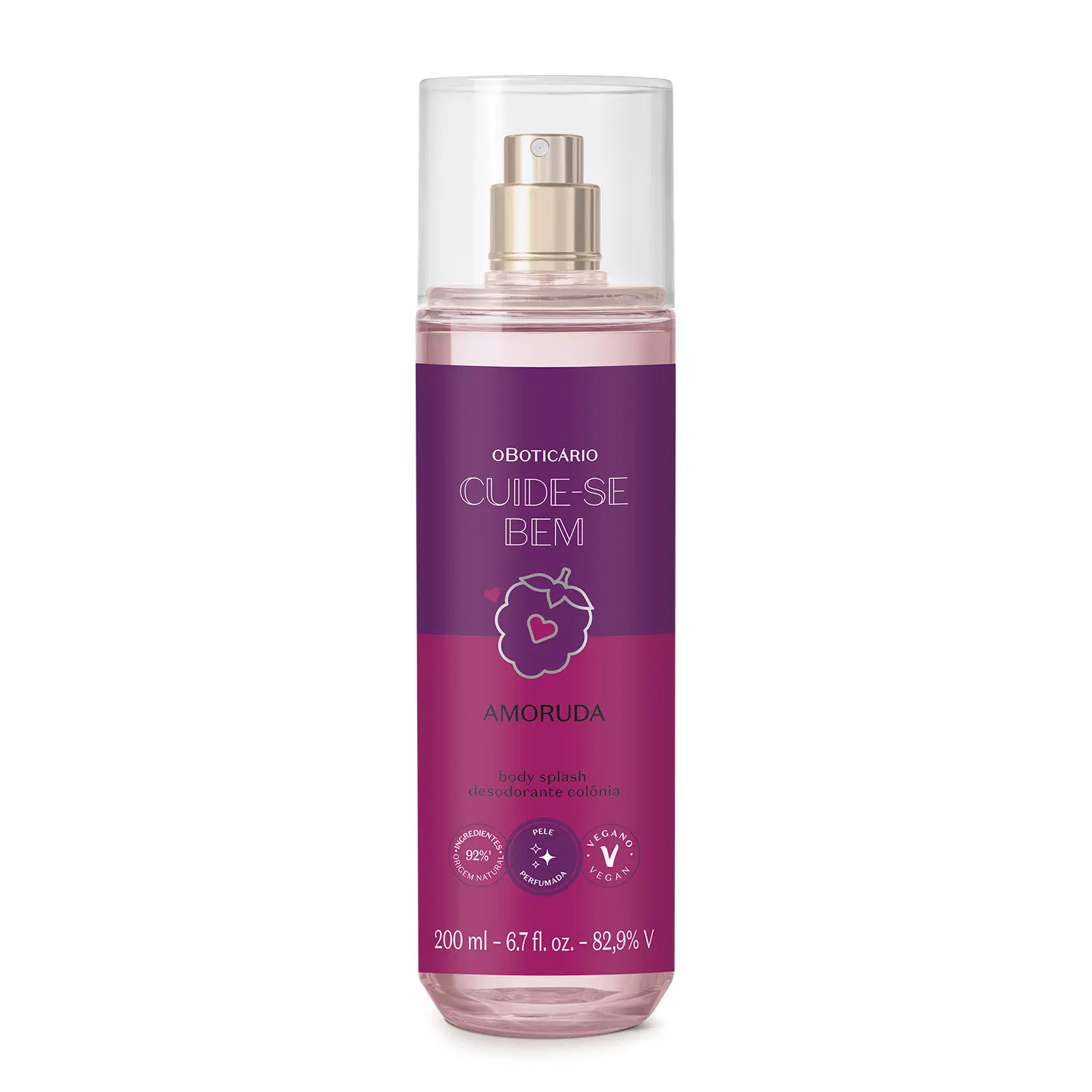 Body Splash Desodorante Colônia Cuide-Se Bem Amoruda 200Ml — foto 1