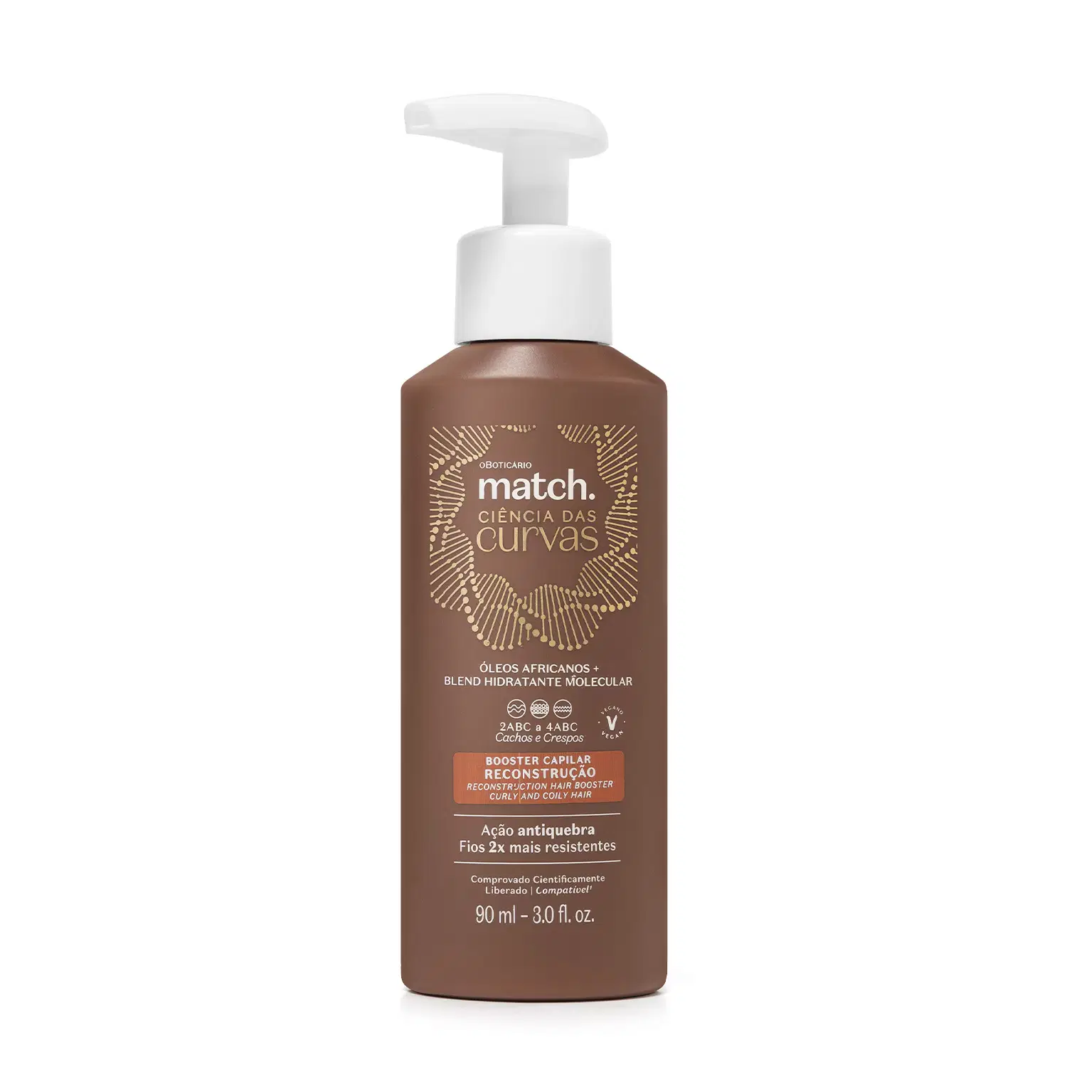 Booster Capilar Reconstrução Match Ciência Das Curvas 90Ml