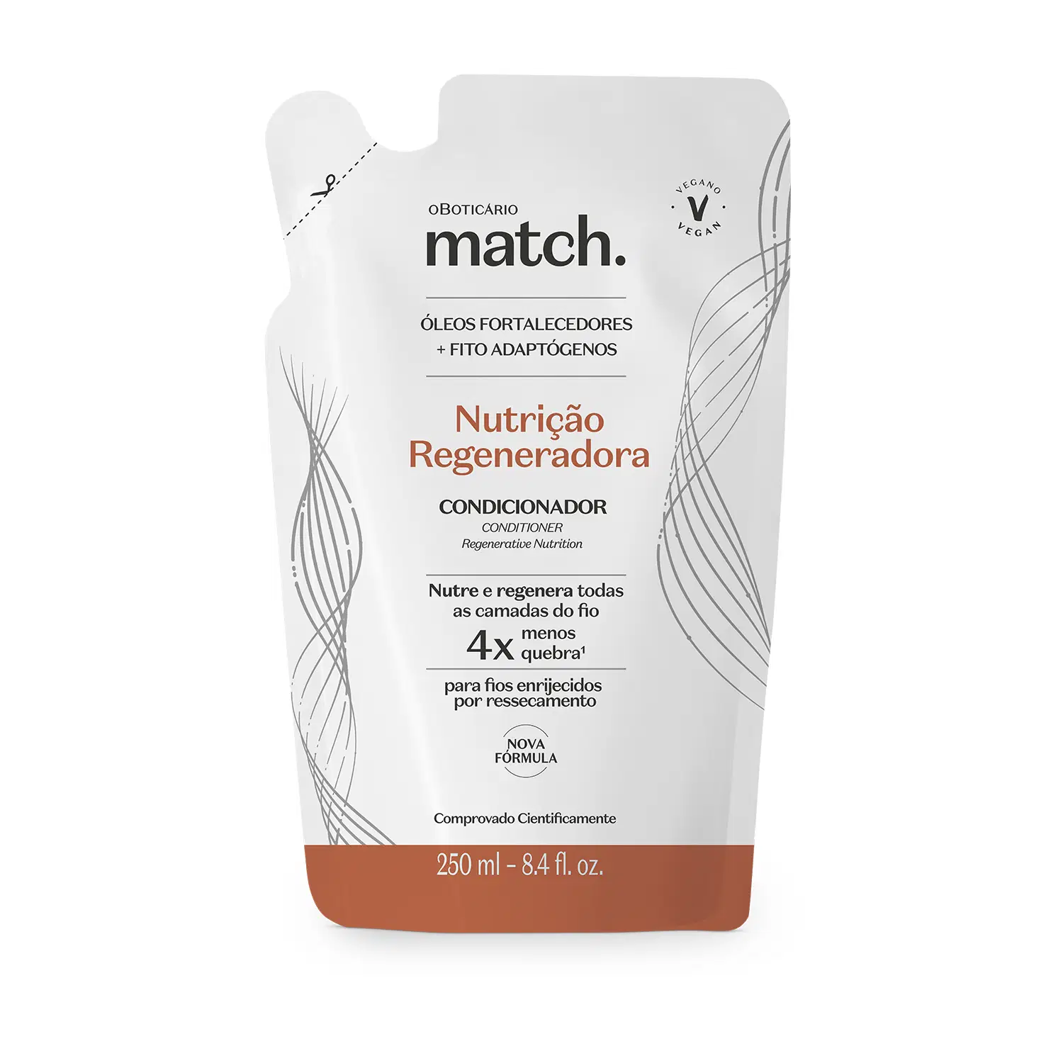 Refil Condicionador Match Nutrição Regeneradora 250Ml — foto 1