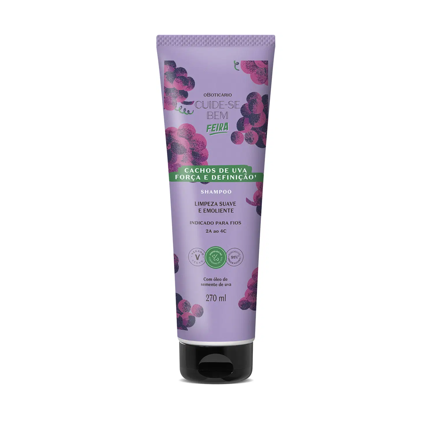 Shampoo Cuide-Se Bem Feira Cachos De Uva 270Ml — foto 1
