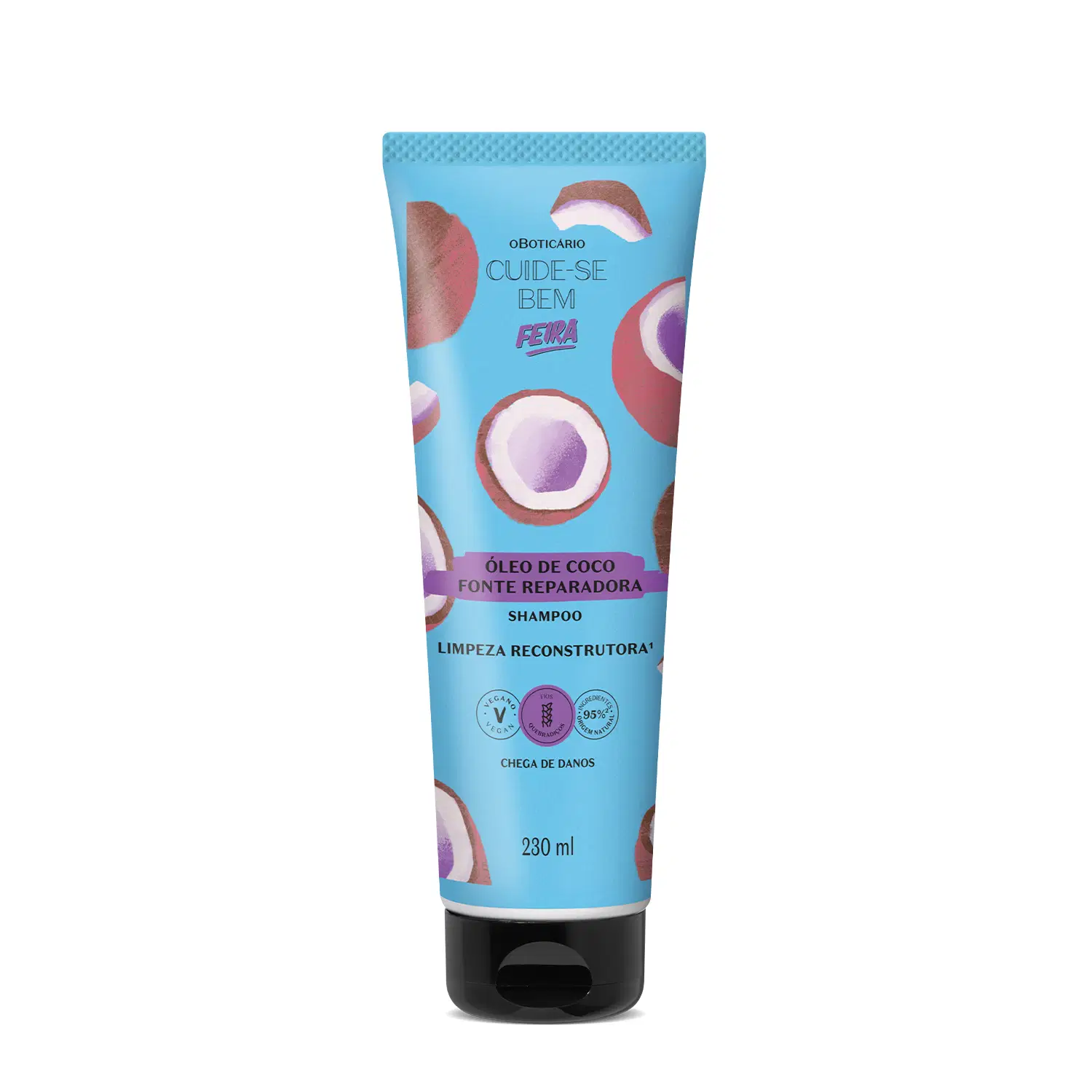 Shampoo Cuide-Se Bem Feira Óleo De Coco 230Ml — foto 1