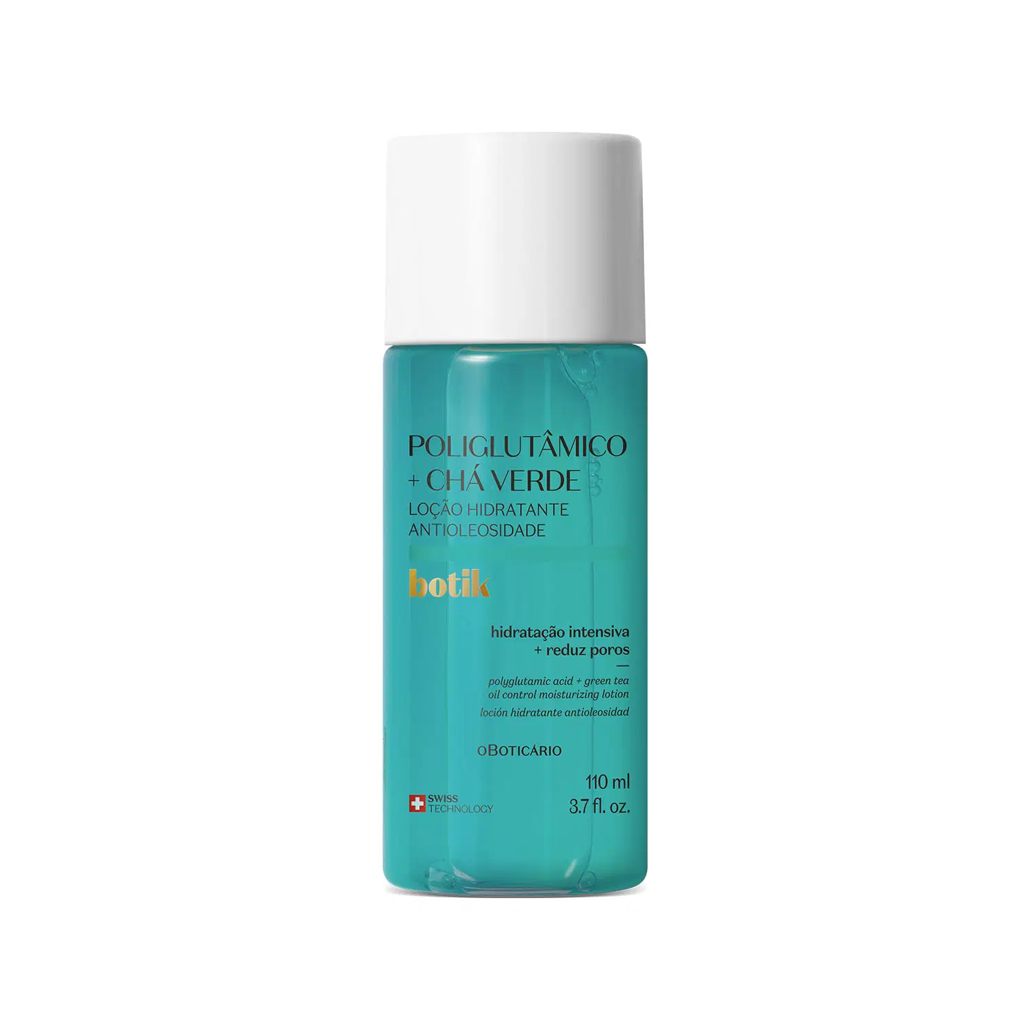 Botik Loção Hidratante Facial Antioleosidade Ácido Poliglutâmico + Chá Verde 110Ml — foto 1