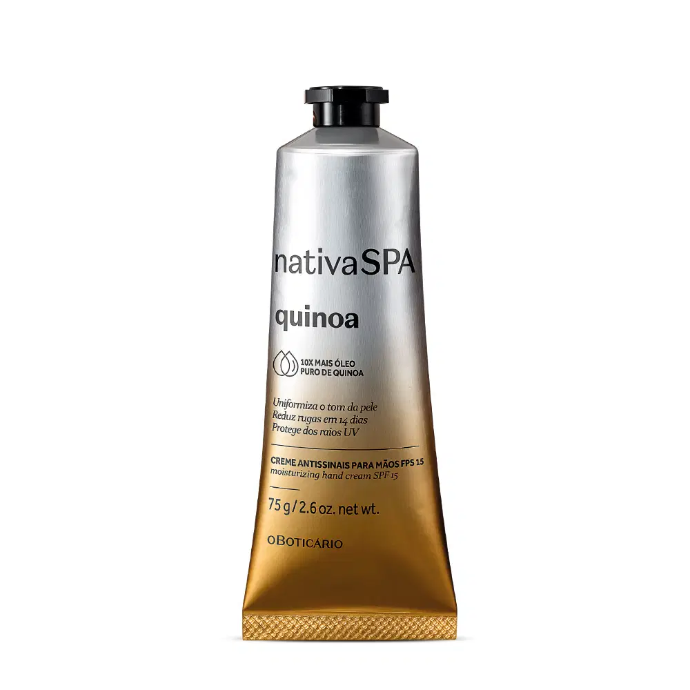 Creme Antissinais Para Mãos Fps 15 Nativa Spa Quinoa 75G — foto 1