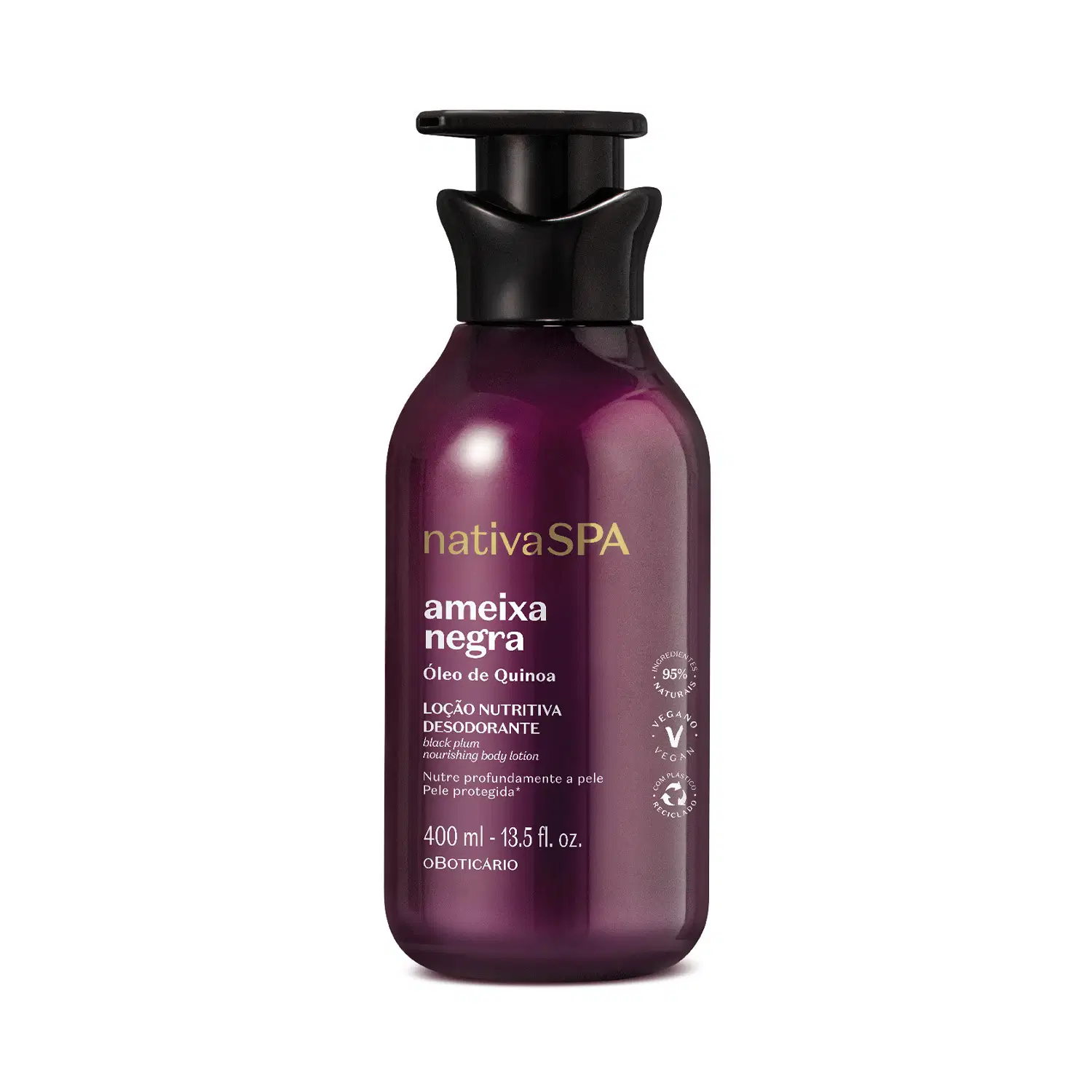 Nativa Spa Loção Desodorante Hidratante Corporal Ameixa Negra 400Ml — foto 1