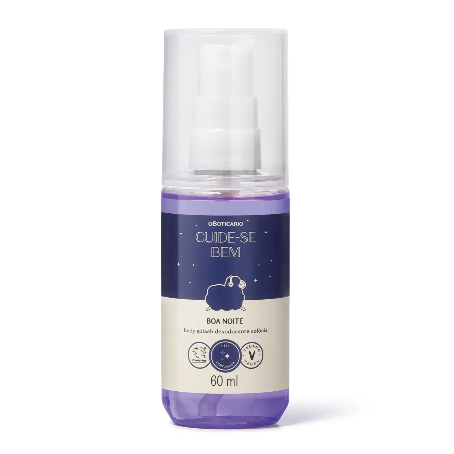 Body Splash Desodorante Colônia Cuide-Se Bem Boa Noite 60Ml — foto 1
