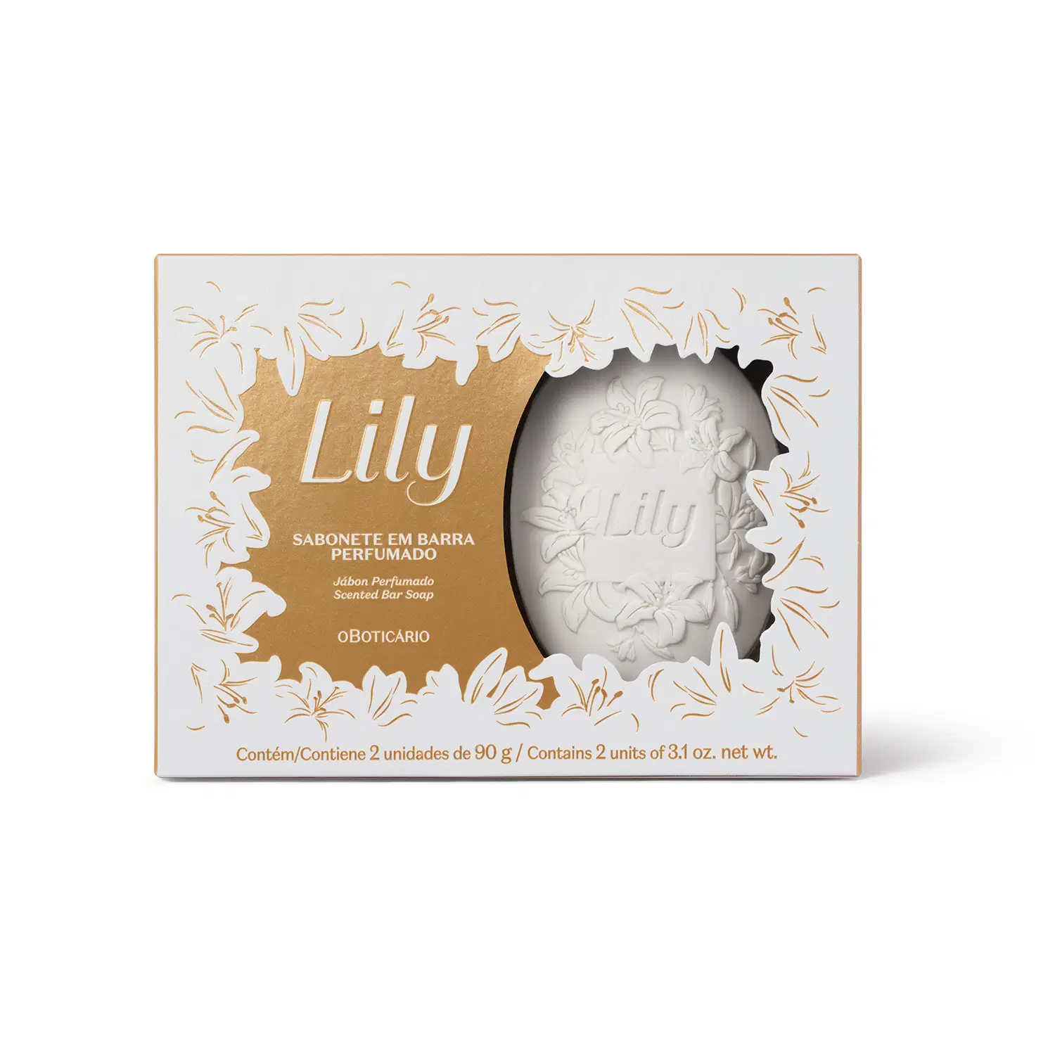 Sabonete Em Barra Perfumado Lily 2X90G — foto 1