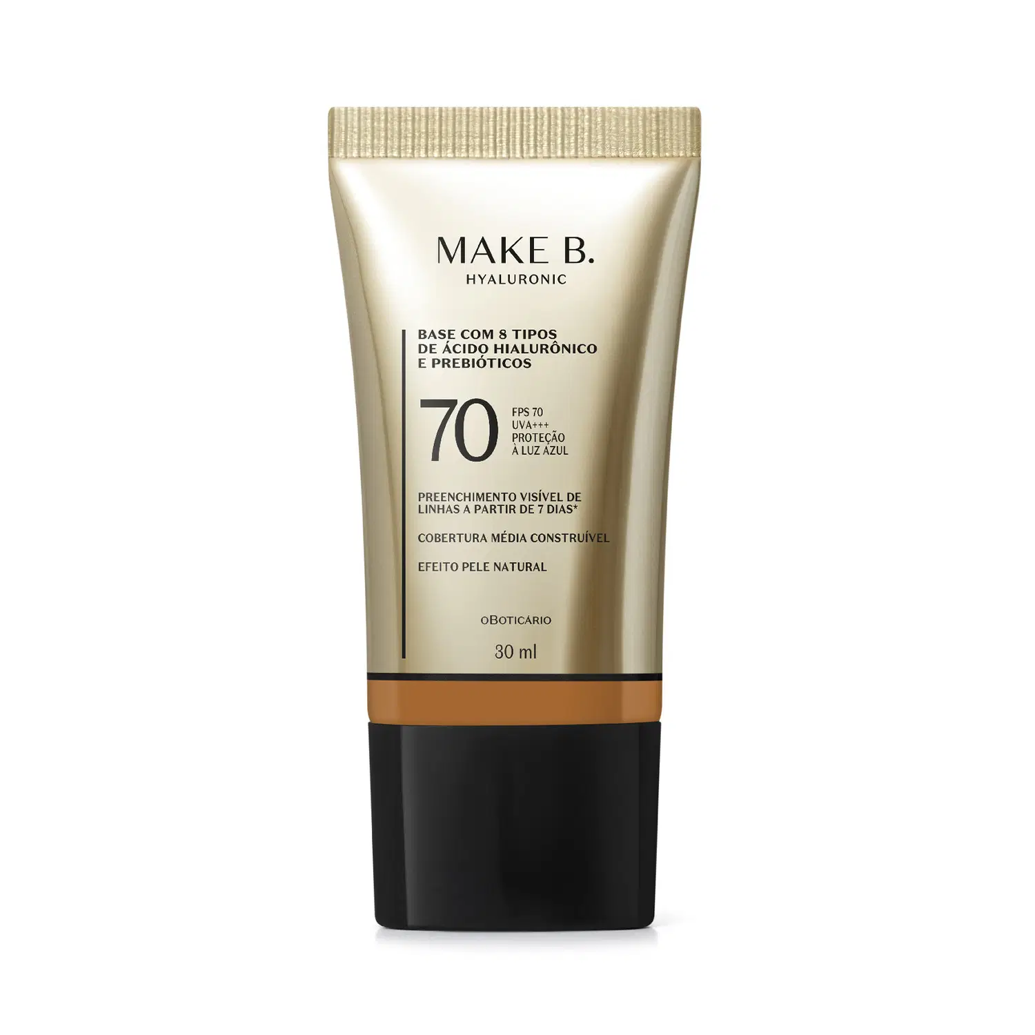 Base Líquida Protetora Fps 70 Make B. Hyaluronic Cor 285N 30Ml — foto 1