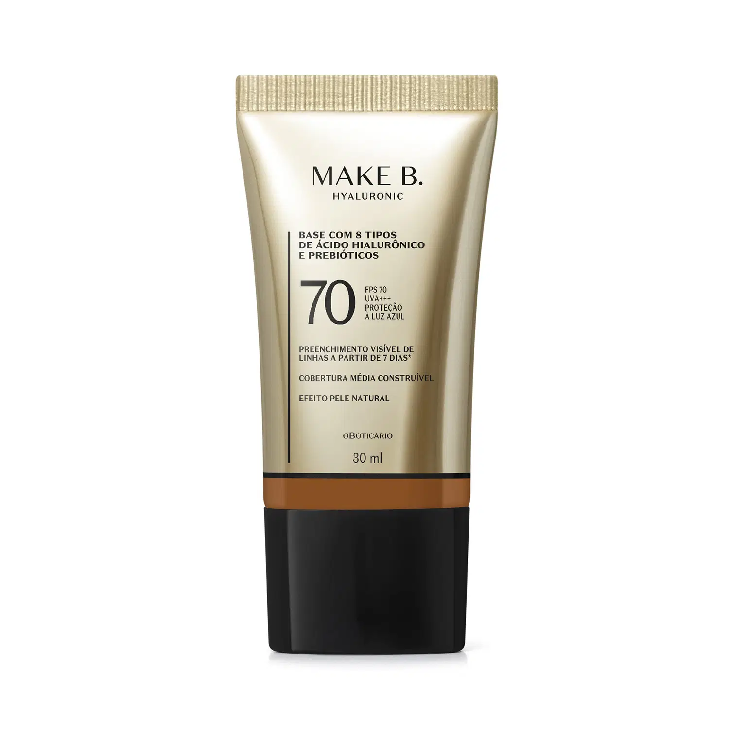 Base Líquida Protetora Fps 70 Make B. Hyaluronic Cor 330Q 30Ml — foto 1