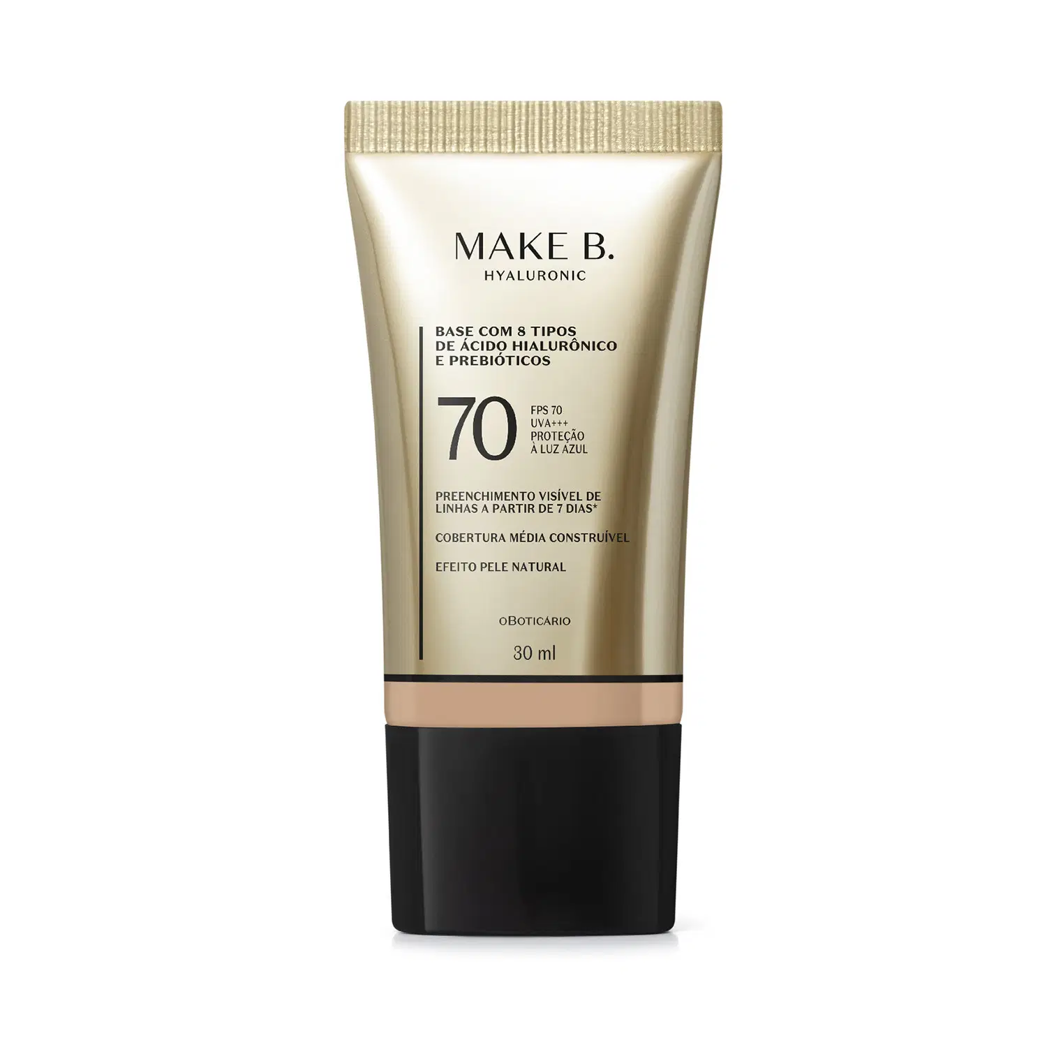 Base Líquida Protetora Fps 70 Make B. Hyaluronic Cor 120N 30Ml — foto 1