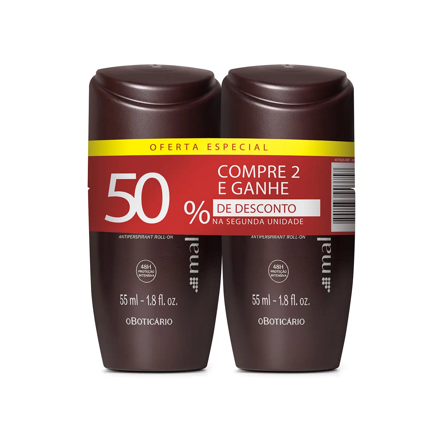 Kit Desodorante Antitranspirante Roll-On Malbec 55Ml (2 Itens) — foto 1
