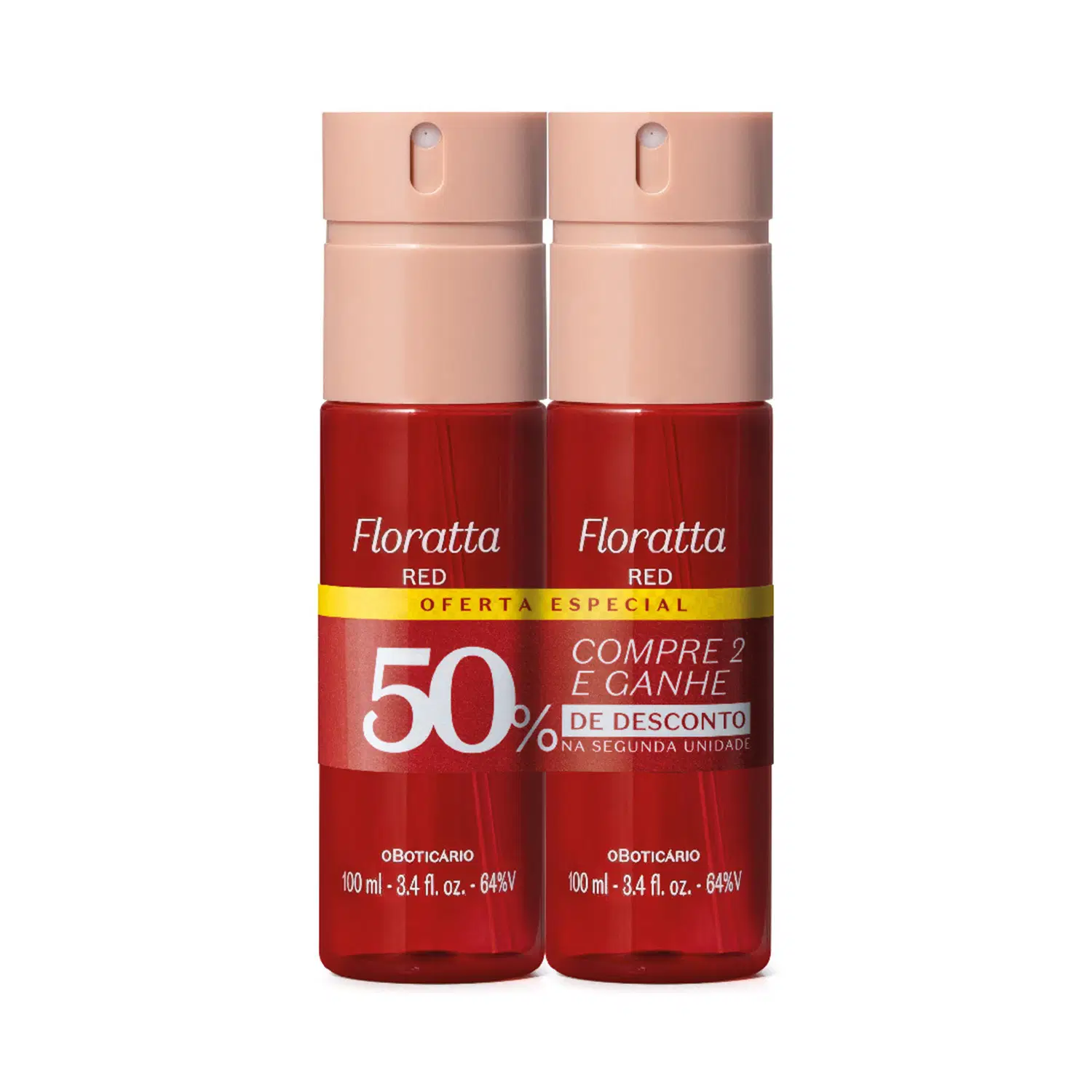 Kit Body Spray Desodorante Floratta Red 100Ml (2 Itens) — foto 1