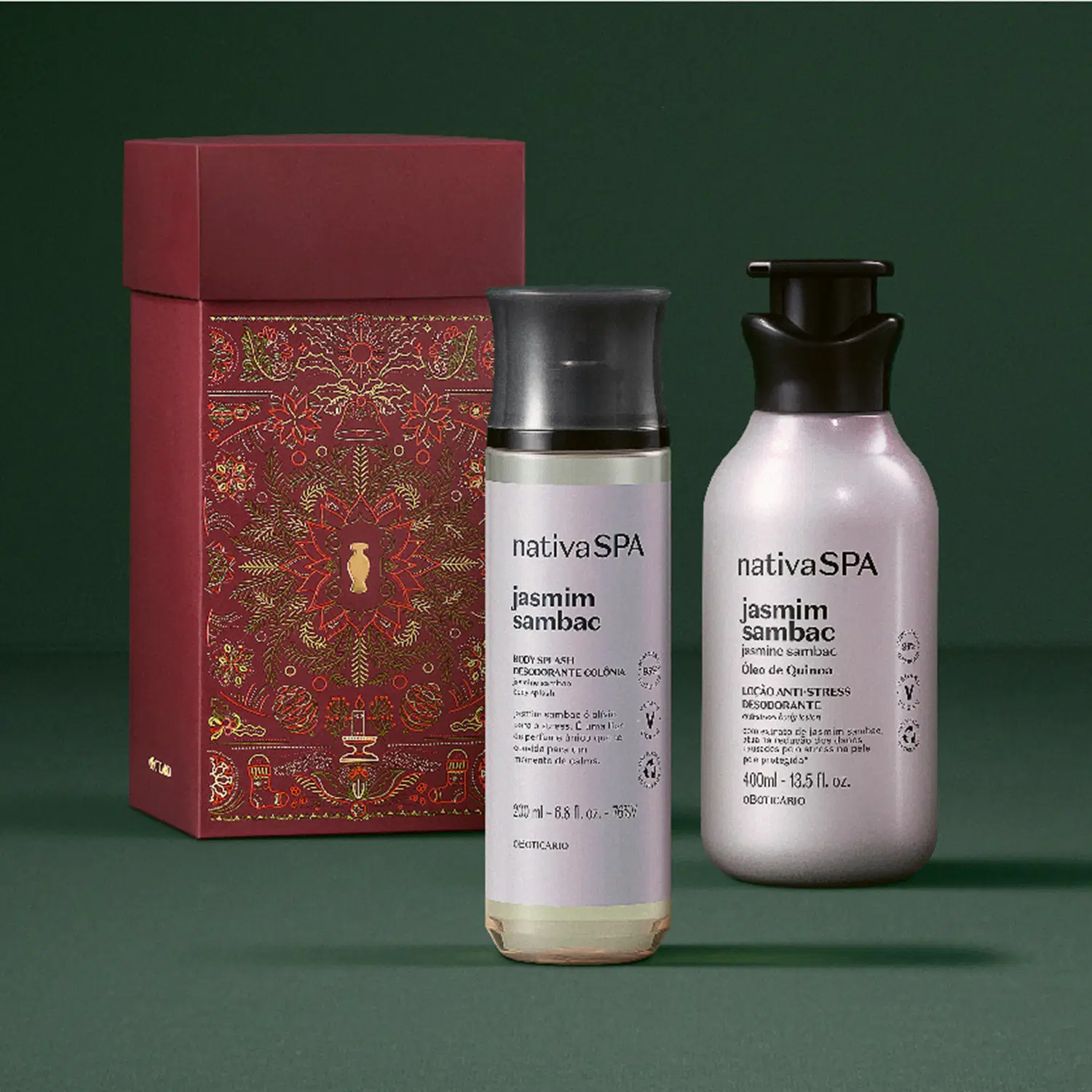 Kit Presente Natal Nativa Spa Jasmim Sambac (2 itens)
