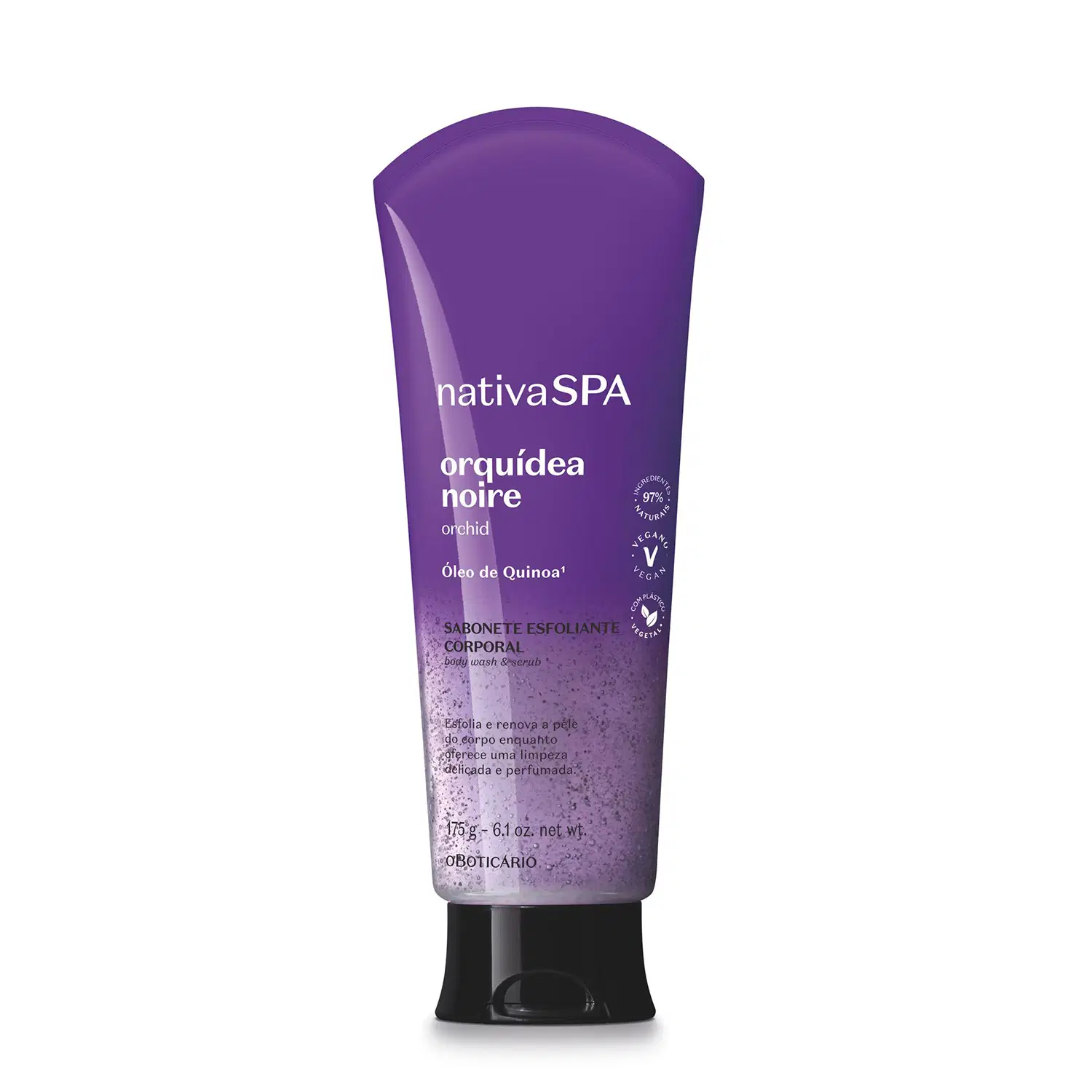 Sabonete Líquido Esfoliante Corporal Orquídea Noire 175G — foto 1